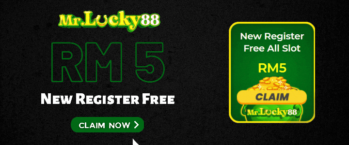 MrLucky88 New Register Free RM5 - Promotion Banner MrLucky88 New Register Free RM5 - Promotion Banner
