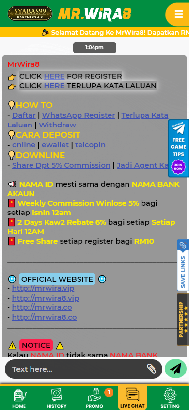 MrWira8 - Live Chat - mrlucky88a