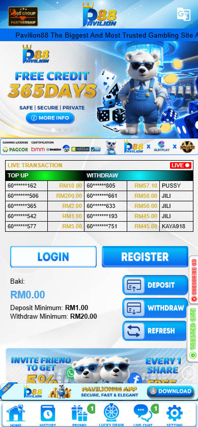 Pavilion88 - Homepage - mrlucky88a