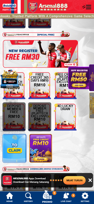 Arsenal888 - Promotion - mrlucky88a